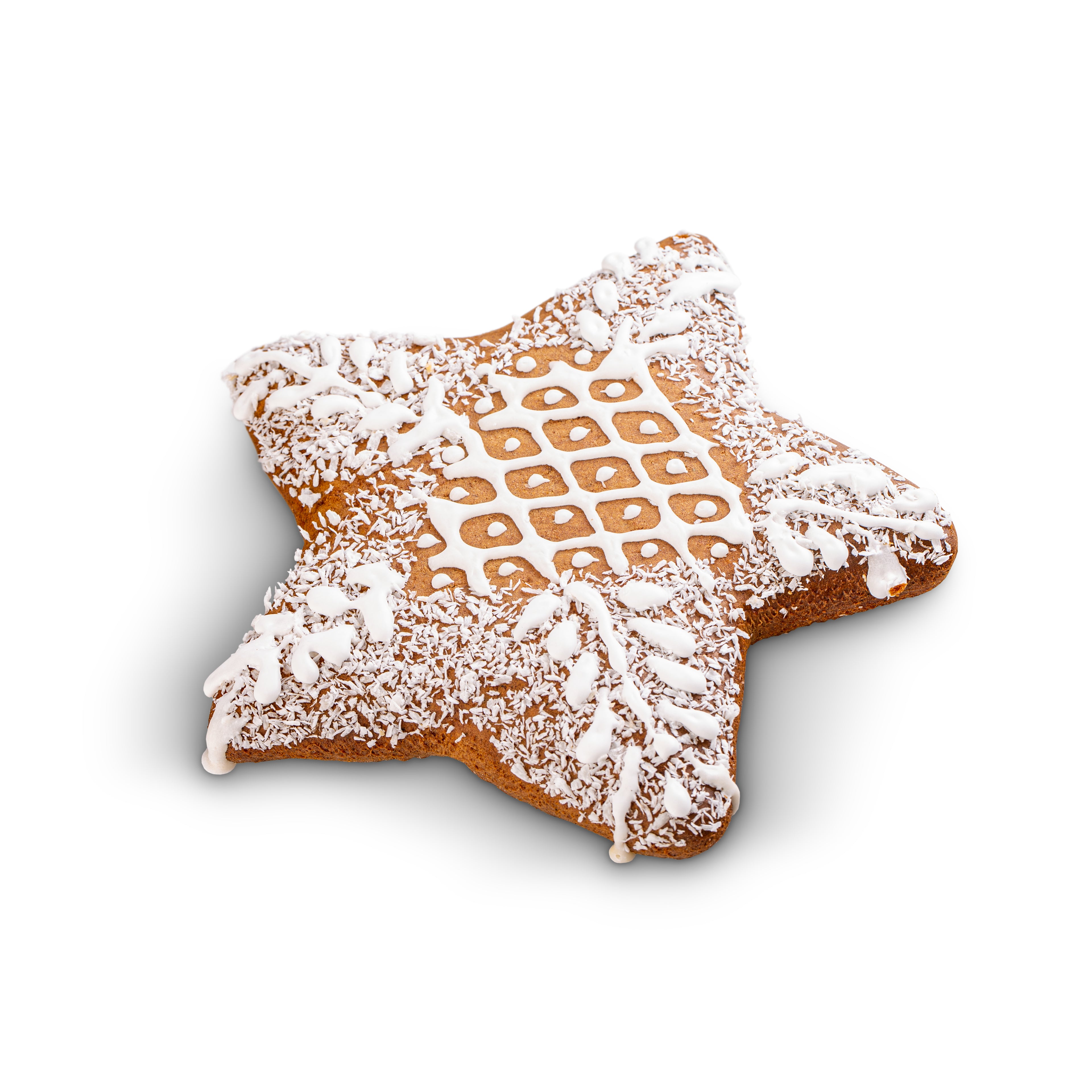 Turtă dulce figurină - Stea albă - 40gr